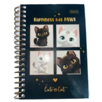 Caderno 1 / 8 Cute Cat 80 Fls UN. - Cadersil