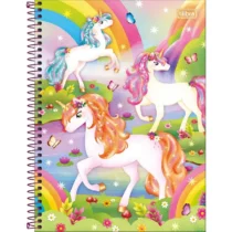 Caderno Espiral Blink Unicórnio C/ Brilhos 80 Fls. - Tilibra