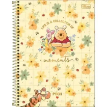 Caderno Espiral Pooh Amarelo 80 Fls. - Tilibra