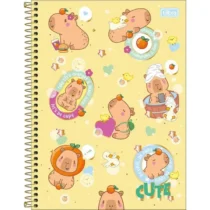 Caderno Espiral Capy Clup Amarelo 80 Fls. - Tilibra