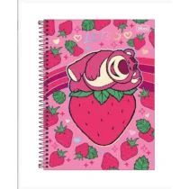 Caderno Espiral Lotso Pixar Morango 80 Fls. - Tilibra