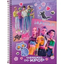 Caderno Espiral Guerreiras Do Kpop 80 Fls. - Tilibra