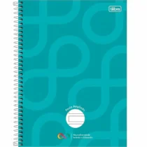 Caderno Espiral Pauta Ampliada Neuro Verde 80 Fls. - Tilibra