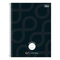 Caderno Espiral Pauta Ampliada Neuro Preto 80 Fls. - Tilibra