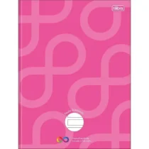 Caderno Brochura Pauta Ampliada Neuro Rosa 48 Fls. - Tilibra