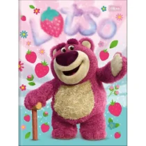 Caderno Brochura Lotso Verde C/ Rosa 80 Fls. - Tilibra