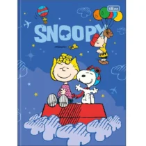 Caderno Brochura Snoopy Azul 80 Fls. - Tilibra