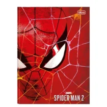 Caderno Brochura Spider Man 2 Marvel Homem Aranha Vermelho 80 Fls. - Tilibra