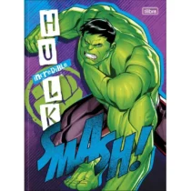 Caderno Brochura Hulk Verde Smash 80 Fls. - Tilibra