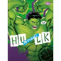 Caderno Brochura Hulk Verde All of Them 80 Fls. - Tilibra