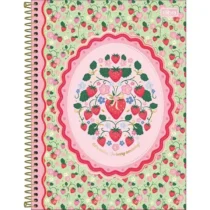 Caderno De 10 Mat. Be Berry Verde C / Rosa 160 Fls. - Tilibra