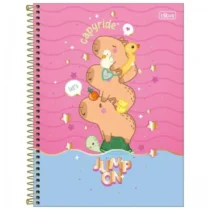 Caderno De 10 Mat. Capy Club Rosa 160 Fls. - Tilibra