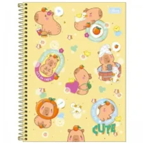 Caderno De 10 Mat. Capy Club Amarelo 160 Fls. - Tilibra