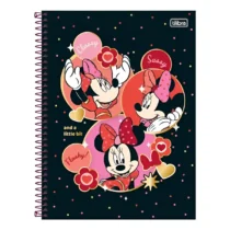 Caderno De 10 Mat. Minnie Mouse Preto 160 Fls. - Tilibra