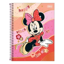 Caderno De 10 Mat. Minnie Mouse Vermelho 160 Fls. - Tilibra