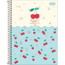 Caderno De 10 Mat. Amarena Azul 160 Fls. - Tilibra