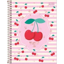 Caderno De 10 Mat. Amarena Rosa 160 Fls. - Tilibra
