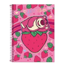 Caderno De 10 Mat. Lotso Pixar Morango 160 Fls. - Tilibra