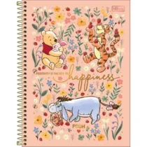 Caderno De 10 Mat. Pooh Rose 160 Fls. - Tilibra