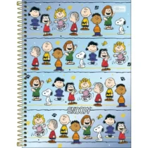 Caderno De 10 Mat. Snoopy Azul 160 Fls. - Tilibra