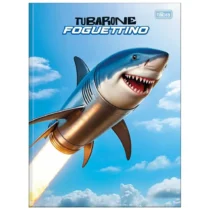 Caderno Brochura Peq. 80 Fls Tubarone Foguettino - Tilibra