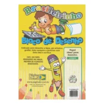 Bloco De Desenho A4 180 grs C/ 20 Fls - Página Brasil