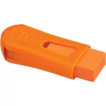 Apontador C/ Depósito E Borracha Neon Laranja - Faber-Castell