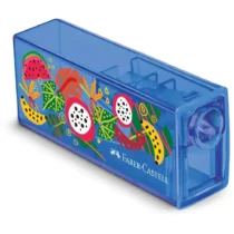 Apontador C/ Depósito Glimmer Botânica Azul - Faber-Castell