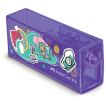 Apontador C/ Depósito Glimmer Viagem Roxo - Faber-Castell