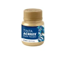 Tinta P/ Tecido Metálica Ouro 37 ml - Acrilex
