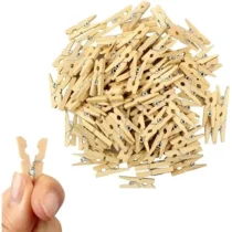 Prendedor Roupa de Madeira Mini C/50 - Kaz