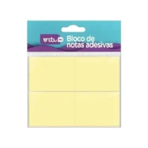 Bloco Adesivo C/ 4 38 mm x 50 mm Amarelo 100 Fls. - Onda