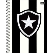 Caderno do Botafogo Tradicional 10 Mat. C/ 160 Fls. - Tilibra