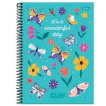 Caderneta Cliff De Borboleta Verde C/80 Fls. - Foroni