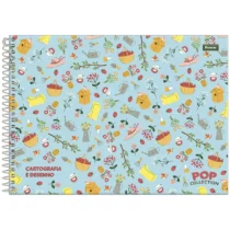 Caderno Cartografia e Desenho Pop Collection de Piquenique C/96 Fls. - Foroni