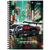 Caderno peq. Cross Racing Preto C/80 Fls. - Foroni