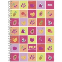 Caderno Espiral de Frutas C/96 Fls. - Foroni