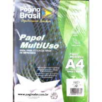 Papel Opaline A4 180 gr C/ 50 Fls. - Página Brasil