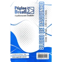 Bloco De Rascunho Pautado 150 mm x 210 mm  56g C/ 50 Fls. - Página Brasil
