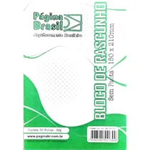 Bloco De Rascunho S/ Pauta 150 mm x 210 mm  56g C/ 50 Fls. - Página Brasil