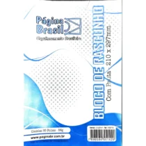 Bloco De Rascunho Pautado 210 mm x 297 mm  56g C/ 50 Fls. - Página Brasil