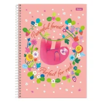 Caderno Espiral Amazzu rose 80 Fls. -  Foroni