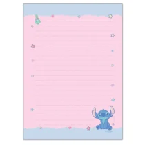 Kit Papel de Carta + Envelopes + Cartela de Adesivos Stitch - Foroni