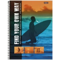 Caderno 10 Mat. Freewave Find Your Own Way C/ 160 Fls. - Foroni