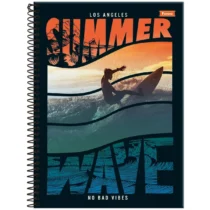Caderno 10 Mat. Freewave Speed Summer Wave C/ 160 Fls. - Foroni
