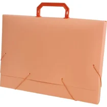 Pasta Maleta Ofício Tom Pastel Laranja 40 mm X 360 mm X 265 mm – Acp