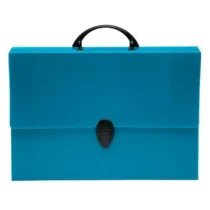 Pasta Maleta Polionda Oficio Azul 280 mm X 45 mm X 380 mm. - Polibras