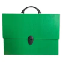 Pasta Maleta Polionda Oficio Verde 280 mm X 45 mm X 380 mm. - Polibras