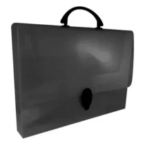 Pasta Maleta PP Oficio Fume 260 mm X 45 mm X 365 mm. - Polibras