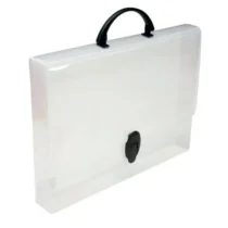 Pasta Maleta PP Oficio Cristal 260 mm X 45 mm X 365 mm. - Polibras